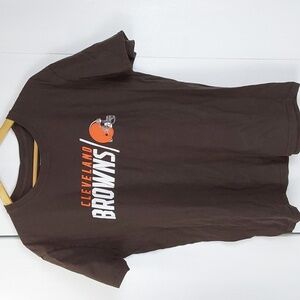 NFL Mens Cleveland Browns Team Shirt Shortsleeve Football Sz.Large